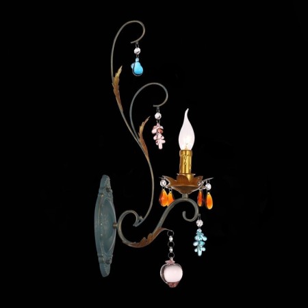 Sconces st. SL426.761.01. Joanna. 1x40 W, E14, 14x48 cm, colorful color-1