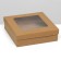 The box is folding, the lid is, with a window, craft, 20 x 20 x 6 cm