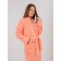 Women's bathrobe, with a shack, size 52-54, peach color