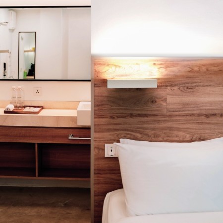 Wall lamp Mantra Hanok, Led, 950lm, 3000k, 405.5x68.8x100 mm, white color-4