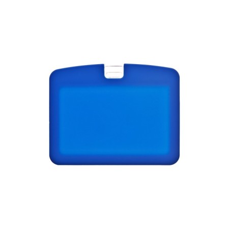 Badge horizontal, external 100 x 79 mm, internal 85x54 mm, silicone, blue-1