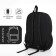 Youth backpack from textiles, 4 pockets, black color