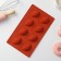 Baking uniform “Shell”, silicone, 29 × 17 × 2 cm, 8 cells (6 × 4.5 × 2 cm), brown color