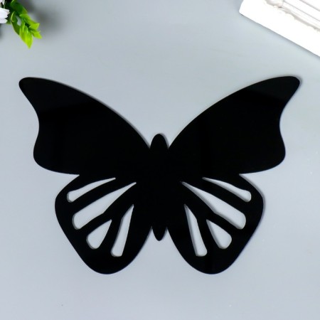Interior mirror sticker "Openland butterfly" black 21x15 cm