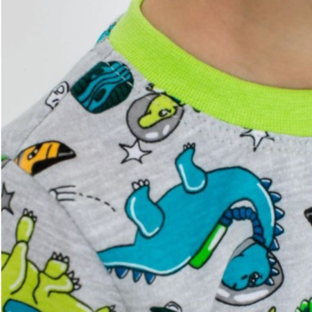 Pajama for the boy "Elf", the color is gray, height 122 cm-3