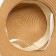 Hat for the girl Minaku "Bunny", brown color, river 52