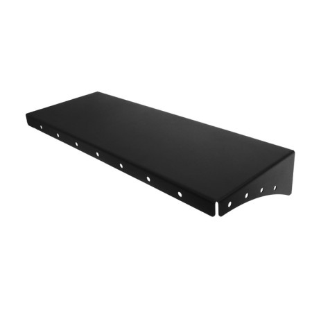 Metal shelf 400x150 mm for storing heavy cargo, wall, black-2
