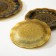 Diningral “Mehendi”, 7 objects: D = 30 cm - 1 pc, D = 18 cm - 6 pcs, gold, black color