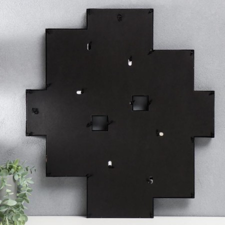 Photo frame plastic in 10 photos 10x15 cm "passage" black 55x48.5 cm-2