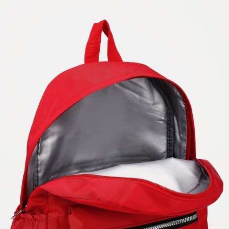 Lightning backpack, Fulldorn, external pocket, red color-5