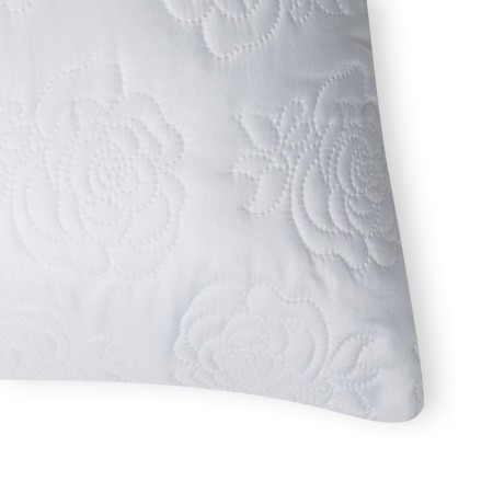 Pillow rose 70x70 cm color. White, polyester fiber, PE 100%-1