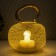 Spick "Shar" LED from batteries 3haaa gold 16x16x13.5 cm Risalux