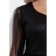 Women's dress, size 54, black color, blue