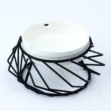 Ceramic ashtray on a stand 6 x12 cm