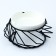 Ceramic ashtray on a stand 6 x12 cm