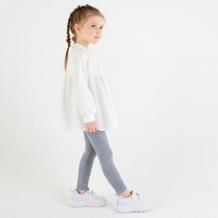 Леггинсы для девочки MINAKU: Casual Collection KIDS, цвет серый, рост 152 см-1