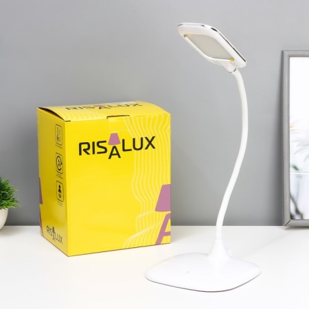 Table lamp sensory "Kendi" LED 5W USB AKB White 16.5x30x33 cm Risalux-11