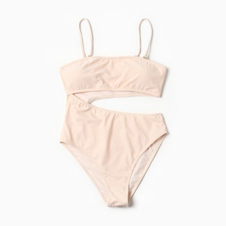 Swimsuit Assed female minku Milk color, size 48-2