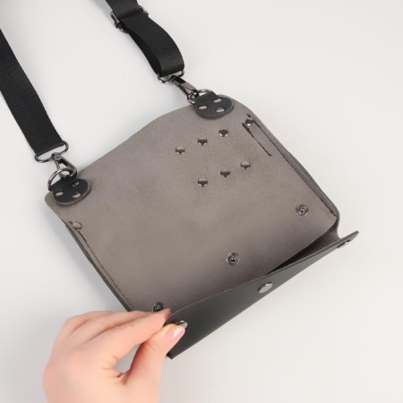 Bag for a master 19 × 18.5 cm, belt length 105 cm, black color-6