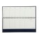 Latrated planing, 64 sheets on the crest, boumvinyl cover, blue