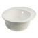 Sin for a kitchen made of stone Zein 3/G31, D = 510 mm, round, overflow, white matte