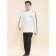 Polo for a boy with a long sleeve Pelican, height 128 cm, milk color