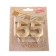 Candle in the cake jubilee "line" (set 2 in 1), number 55, gold metallic, 6.5 cm