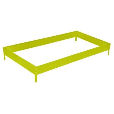 Glocked bed, 195 × 100 × 15 cm, yellow, Greengo-7