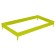 Glocked bed, 195 × 100 × 15 cm, yellow, Greengo
