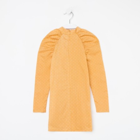 Платье детское MINAKU: Cotton collection цвет горчица, рост 146-14