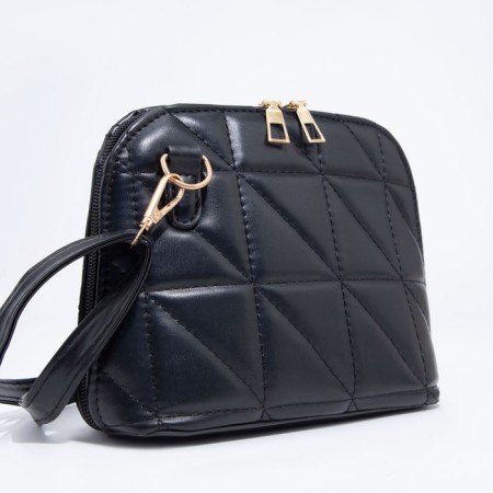 Bag Cross-Bodi with a zipper, black color