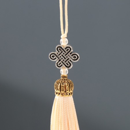 Suspension textiles, plastic "Knot of happiness and infinity" bodily 0.7x1x9.5 cm-1