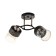 Galion chandelier 2he27 40W black and gold 48x26 cm