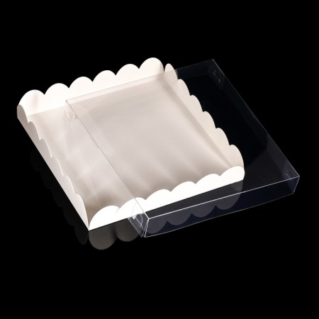Box for cookies, white, 18 x 18 x 3 cm-3