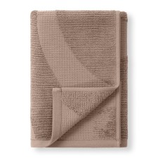 Verossa Wave Texture towel, 480 gr, size 70x140 cm, color milk chocolate