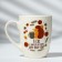 Ceramic mug with a spoon "I want Fyr-Fier", 310 ml, white color