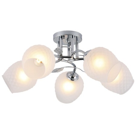 Ceiling light ESCADA, 1108/5PL. 5x40W, E27, 550x550x230 mm, chromium color
