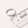 The base for the ring is adjustable (set 5 pcs.), The color is silver