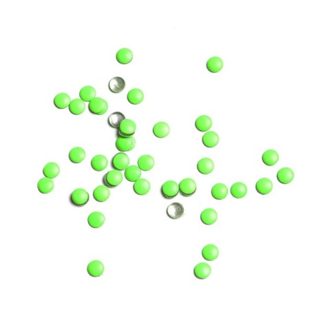 Rhinestones metal mugs, No. 3.0 neon green, 50 pcs