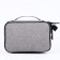 Cosmetic bag with a zipper, with a lining, the color is gray