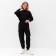 Women's costume (trousers, sweatshirt) minku: casual collection color black, size 44