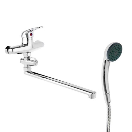 Accoona A7060 bath mixer, one -leaf, pour 300 mm, with a shower set, chrome