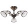Lamp ceiling Economy light 13060/3AB WT, 3x40W, E27, 30x60x60 cm, bronze color