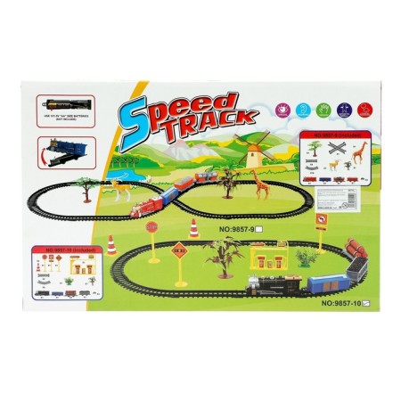 The railway "steam locomotive" works from batteries, mix-4