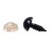 Rifle eyes with plugs, set 40 pcs., Size 1 pc. - 1 cm, black color