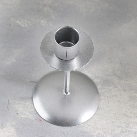 Bob Climber Metal for one candle, 7.4x12 cm, silver-2