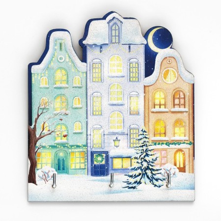 Key of plywood "House Night"-5