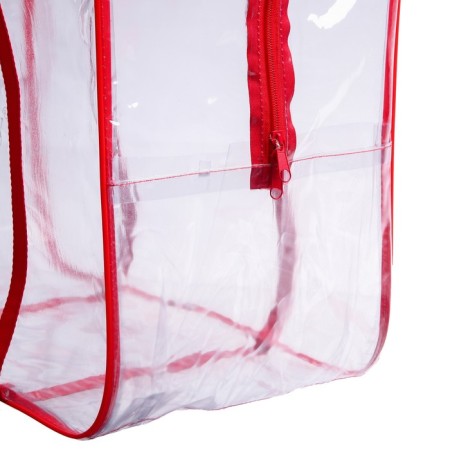 Bag in a hospital with a pocket, red color-2