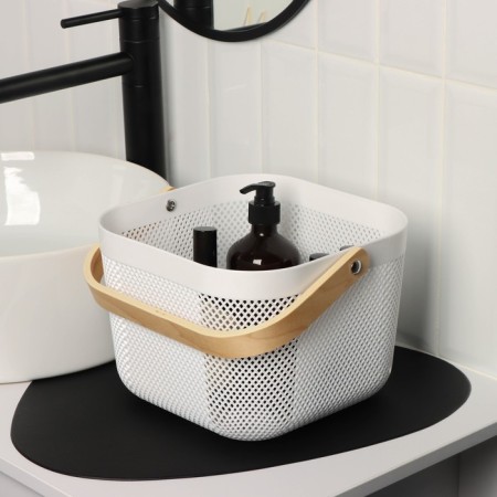 LADOM storage basket "Scandinavia", 23.5 × 24 × 18 cm, white color-4