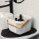 LADOM storage basket "Scandinavia", 23.5 × 24 × 18 cm, white color